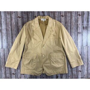 Alex MIll Sack Unstructured Stretch Cotton Twill Blazer size XL color Beige